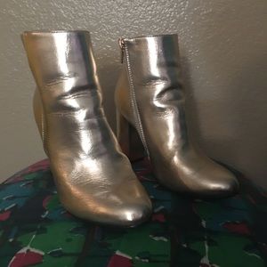 MOVING SALE!! Gold platform boots
